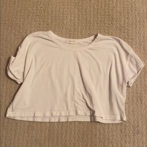 White crop top